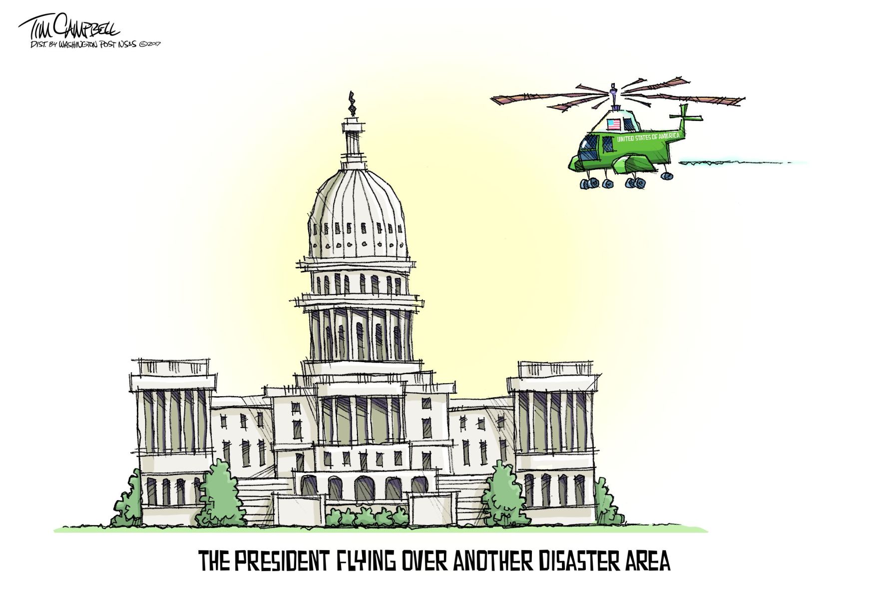 Tim Campbell cartoon
